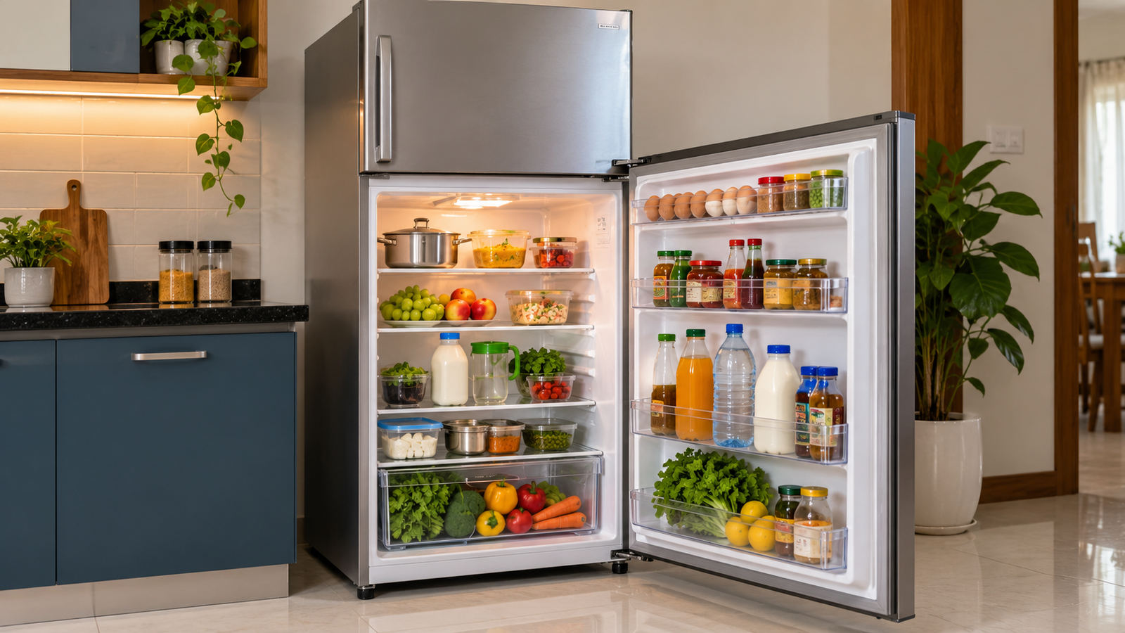 Double-door refrigerator